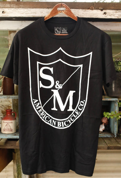 S&M Big Shield Tee Black