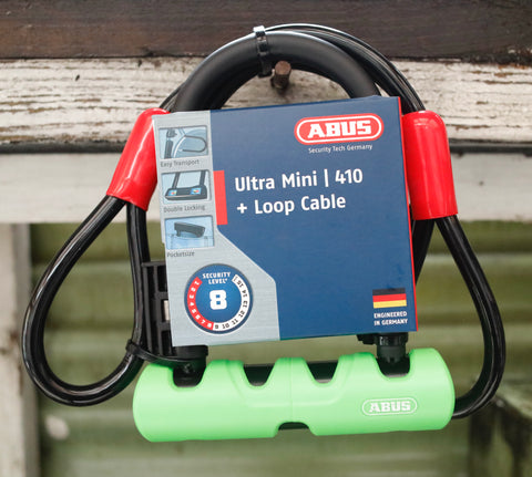 Abus Ultra Mini 410 U-Lock + Loop Cable